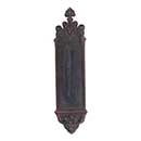 Brass Accents [A04-P5601-CLN-613VB] Solid Brass Door Pull Plate - Gothic w/ Colonial Wire Pull - Venetian Bronze Finish - 3 3/8" W x 16" L