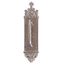 Brass Accents [A04-P5601-CLN-619] Solid Brass Door Pull Plate - Gothic w/ Colonial Wire Pull - Satin Nickel Finish - 3 3/8" W x 16" L