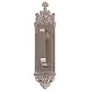 Brass Accents [A04-P5601-TRD-619] Solid Brass Door Pull Plate - Gothic w/ Traditional Pull - Satin Nickel Finish - 3 3/8" W x 16" L