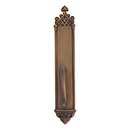 Brass Accents [A04-P5641-SGR-486] Solid Brass Door Pull Plate - Gothic w/ S-Grip Pull - Aged Brass Finish - 3 3/8" W x 23 3/4" L