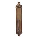 Brass Accents [A04-P5641-SGR-486] Solid Brass Door Pull Plate - Gothic w/ S-Grip Pull - Aged Brass Finish - 3 3/8&quot; W x 23 3/4&quot; L