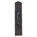 Brass Accents [A04-P5841-MSS-613VB] Solid Brass Door Pull Plate - Oxford w/ Mission Pull - Venetian Bronze Finish - 3 3/8" W x 18" L