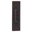 Brass Accents [A04-P7201-RV5-613VB] Solid Brass Door Pull Plate - Nantucket w/ Small Colonial Revival Pull - Venetian Bronze Finish - 3 3/4" W x 13 7/8" L