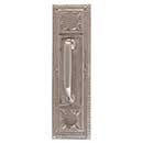 Brass Accents [A04-P7201-RV5-619] Solid Brass Door Pull Plate - Nantucket w/ Small Colonial Revival Pull - Satin Nickel Finish - 3 3/4" W x 13 7/8" L