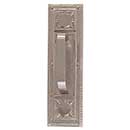 Brass Accents [A04-P7201-TRD-619] Solid Brass Door Pull Plate - Nantucket w/ Traditional Pull - Satin Nickel Finish - 3 3/4&quot; W x 13 7/8&quot; L