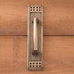 Brass Accents [A05-P5351-609] Solid Brass Door Pull Plate - Arts &amp; Crafts - Antique Brass Finish - 2 7/8&quot; W x 11 1/4&quot; L