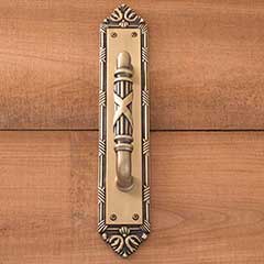 Brass Accents [A05-P7231-609] Solid Brass Door Pull Plate - Arts &amp; Crafts - Antique Brass Finish - 2 1/2&quot; W x 13 1/4&quot; L