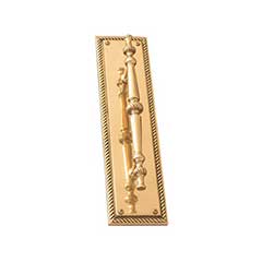 Brass Accents [A06-P0241-605] Solid Brass Door Pull Plate - Academy - Polished Brass Finish - 2 1/8&quot; W x 12&quot; L