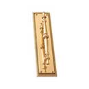 Brass Accents [A06-P0241-605] Solid Brass Door Pull Plate - Academy - Polished Brass Finish - 2 1/8" W x 12" L
