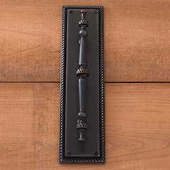 Brass Accents [A06-P0241-613VB] Solid Brass Door Pull Plate - Academy - Venetian Bronze Finish - 2 1/8&quot; W x 12&quot; L
