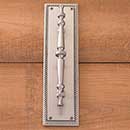 Brass Accents [A06-P0241-619] Solid Brass Door Pull Plate - Academy - Satin Nickel Finish - 2 1/8" W x 12" L