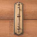 Brass Accents [A06-P0251-609] Solid Brass Door Pull Plate - Trafalgar - Antique Brass Finish - 2 3/4" W x 11" L