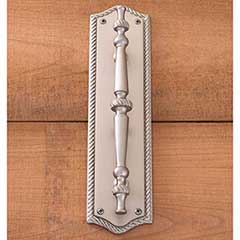 Brass Accents [A06-P0251-619] Solid Brass Door Pull Plate - Trafalgar - Satin Nickel Finish - 2 3/4&quot; W x 11&quot; L