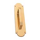 Brass Accents [A07-P0241-605] Solid Brass Door Pull Plate - Palladian - Polished Brass Finish - 3" W x 12" L