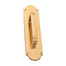 Brass Accents [A07-P0241-605] Solid Brass Door Pull Plate - Palladian - Polished Brass Finish - 3" W x 12" L