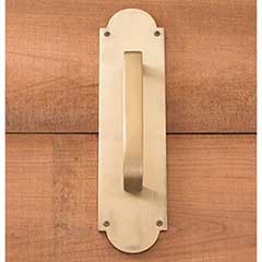 Brass Accents [A07-P0241-609] Solid Brass Door Pull Plate - Palladian - Antique Brass Finish - 3&quot; W x 12&quot; L
