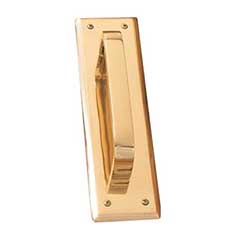 Brass Accents [A07-P5401-605] Solid Brass Door Pull Plate - Quaker - Polished Brass Finish - 2 3/4&quot; W x 10&quot; L