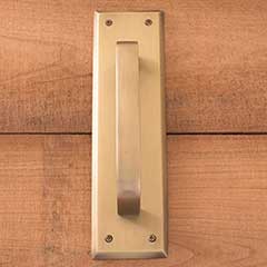 Brass Accents [A07-P5401-609] Solid Brass Door Pull Plate - Quaker - Antique Brass Finish - 2 3/4&quot; W x 10&quot; L