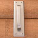 Brass Accents [A07-P5401-619] Solid Brass Door Pull Plate - Quaker - Satin Nickel Finish - 2 3/4&quot; W x 10&quot; L