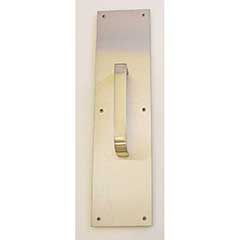 Brass Accents [A07-P6341-630] Stainless Steel Door Pull Plate - Square Corner - Brushed Finish - 3 1/2&quot; W x 15&quot; L