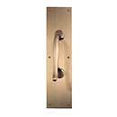 Brass Accents [A02-P7401-609] Solid Brass Door Pull Plate - Antimicrobial - Antique Brass Finish - 4" W x 16" L