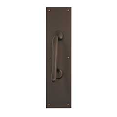 Brass Accents [A02-P7401-613PC] Solid Brass Door Pull Plate - Oil Rubbed Bronze Finish - 4&quot; W x 16&quot; L