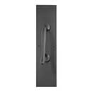 Brass Accents [A02-P7401-622] Solid Brass Door Pull Plate - Weathered Black Finish - 4&quot; W x 16&quot; L