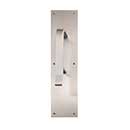 Brass Accents [A02-P7501-630] Stainless Steel Door Pull Plate - Antimicrobial - Satin Finish - 4&quot; W x 16&quot; L
