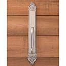 Brass Accents [A04-P6601-619] Solid Brass Door Pull Plate - L&#39;Enfant - Satin Nickel Finish - 3&quot; W x 23 3/8&quot; L