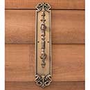 Brass Accents [A04-P3221-609] Solid Brass Door Pull Plate - Fleur de Lis - Antique Brass Finish - 3&quot; W x 18&quot; L