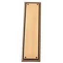 Brass Accents [A06-P0240-609] Solid Brass Door Push Plate - Academy - Antique Brass Finish - 3 1/8" W x 12" L