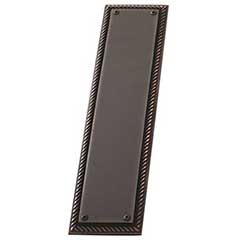 Brass Accents [A06-P0240-613VB] Solid Brass Door Push Plate - Academy - Venetian Bronze Finish - 3 1/8&quot; W x 12&quot; L