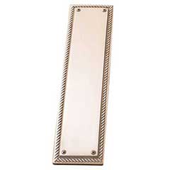 Brass Accents [A06-P0240-619] Solid Brass Door Push Plate - Academy - Satin Nickel Finish - 3 1/8&quot; W x 12&quot; L