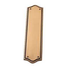 Brass Accents [A06-P0250-609] Solid Brass Door Push Plate - Trafalgar - Antique Brass Finish - 2 3/4&quot; W x 11&quot; L
