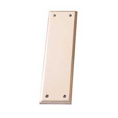 Brass Accents [A07-P5400-619] Solid Brass Door Push Plate - Quaker - Satin Nickel Finish - 2 3/4&quot; W x 10&quot; L