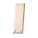 Brass Accents [A07-P5400-619] Solid Brass Door Push Plate - Quaker - Satin Nickel Finish - 2 3/4" W x 10" L