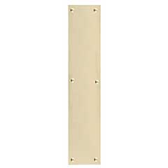 Brass Accents [A07-P6320-605] Solid Brass Door Push Plate - Square Corner - Polished Brass Finish - 3&quot; W x 12&quot; L