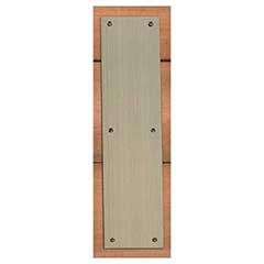 Brass Accents [A07-P6320-609] Solid Brass Door Push Plate - Square Corner - Antique Brass Finish - 3&quot; W x 12&quot; L