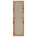 Brass Accents [A07-P6320-609] Solid Brass Door Push Plate - Square Corner - Antique Brass Finish - 3" W x 12" L