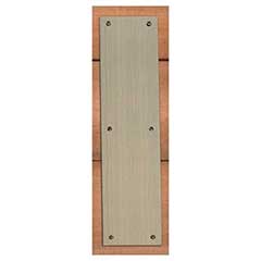 Brass Accents [A07-P6340-609] Solid Brass Door Push Plate - Square Corner - Antique Brass Finish - 3 1/2&quot; W x 15&quot; L