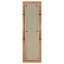 Brass Accents [A07-P6340-609] Solid Brass Door Push Plate - Square Corner - Antique Brass Finish - 3 1/2&quot; W x 15&quot; L