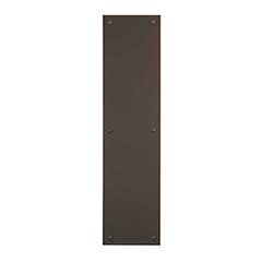 Brass Accents [A02-P7400-613PC] Solid Brass Door Push Plate - Oil Rubbed Bronze Finish - 4&quot; W x 16&quot; L