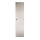 Brass Accents [A02-P7400-619] Solid Brass Door Push Plate - Antimicrobial - Satin Nickel Finish - 4" W x 16" L