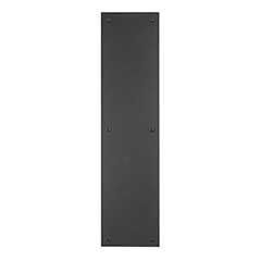 Brass Accents [A02-P7400-622] Solid Brass Door Push Plate - Weathered Black Finish - 4&quot; W x 16&quot; L