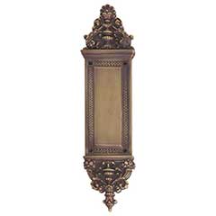 Brass Accents [A04-P5220-486] Solid Brass Door Push Plate - Apollo - Aged Brass Finish - 3 5/8&quot; W x 14 3/4&quot; L