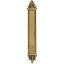 Brass Accents [A04-P5240-610] Solid Brass Door Push Plate - Apollo - Highlighted Brass Finish - 3 5/8" W x 25 1/2" L