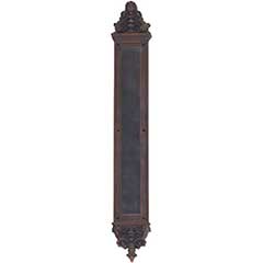 Brass Accents [A04-P5240-613VB] Solid Brass Door Push Plate - Apollo - Venetian Bronze Finish - 3 5/8&quot; W x 25 1/2&quot; L