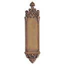 Brass Accents [A04-P5600-486] Solid Brass Door Push Plate - Gothic - Aged Brass Finish - 3 3/8" W x 16" L