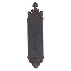 Brass Accents [A04-P5600-613VB] Solid Brass Door Push Plate - Gothic - Venetian Bronze Finish - 3 3/8&quot; W x 16&quot; L