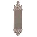 Brass Accents [A04-P5600-619] Solid Brass Door Push Plate - Gothic - Satin Nickel Finish - 3 3/8" W x 16" L